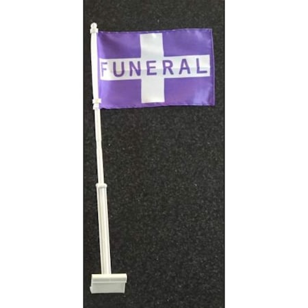 Clip On Window Flag: Purple Banner (